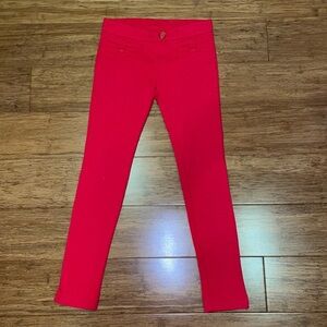 Gymboreee + Olivia Bow Ponte Red Pants size 7 NWOT